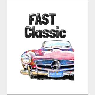 Mercedes 190 SL Classic Posters and Art